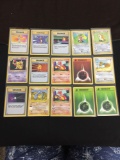 NICE Adult Owned POKEMON Mega Collection - 15 SHADOWLESS Base Set Trading Cards