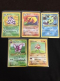 NICE Adult Owned POKEMON Mega Collection - 5 Holo Holofoil Rare Trading Cards