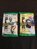 2 Factory Sealed Packs of 1993 Action Packed Football Cards -24K Gold Inserts Possible!