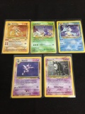 NICE Adult Owned POKEMON Mega Collection - 5 Holo Holofoil Rare Trading Cards