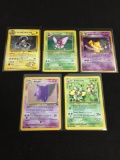 NICE Adult Owned POKEMON Mega Collection - 5 Holo Holofoil Rare Trading Cards