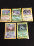 NICE Adult Owned POKEMON Mega Collection - 5 Holo Holofoil Rare Trading Cards