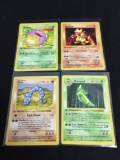 POKEMON MEGA COLLECTION - Lot of Four 1st Edition Shadowless Base Set Trading Cards