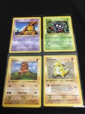 POKEMON MEGA COLLECTION - Lot of Four 1st Edition Shadowless Base Set Trading Cards