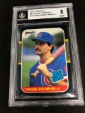 BGS Graded 1987 Donruss RAFAEL PALMEIRO Cubs ROOKIE Baseball Card - 8