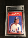 BGS Graded 1990 Donruss LARRY WALKER Expos Rockies ROOKIE Baseball Card - Mint 9