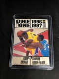 1996-97 Collector's Choice One on One KOBE BRYANT ROOKIE Basketball Card