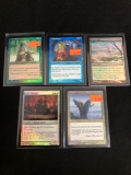 5 Card Lot of Magic the Gathering FOIL Cards with Rares from Collection - UNRESEARCHED