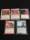 5 Count Lot of Magic the Gathering RARE Cards - Unresearched