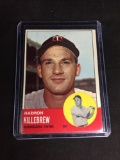 1963 Topps #500 HARMON KILLEBREW Twins Vintage Baseball Card