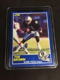 1989 Score #86 TIM BROWN Raiders ROOKIE Football Card