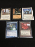 5 Count Lot of Magic the Gathering Gold Symbol Rare Cards from Store Closeout