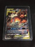 Pokemon RESHIRAM & CHARIZARD Sun & Moon Holofoil Rare Card SM201