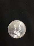 1963 United States Franklin Silver Half Dollar - 90% Silver Coin from Estate