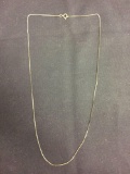 Serpentine Link 0.75mm Wide 18in Long 14kT Gold Filled Chain