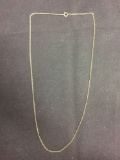 Curb Link 1mm Wide 18in Long 12Kt Gold Filled Chain