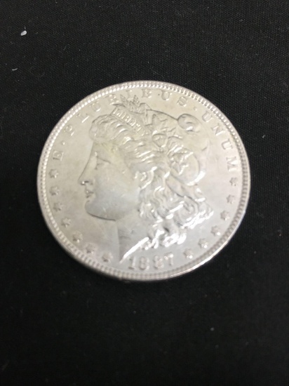 NICE 1887 United States Morgan Silver Dollar - 90% Silver Coin