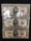 PAWN SHOP SAFE FIND - 3 Count Lot of US Lincoln $5 Red Seal Bill Notes - $15 Face Value