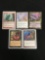 5 Card Lot of Vintage MAGIC THE GATHERING Gold Symbol RARE Cards - UNRESEARCHED