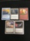 5 Card Lot of Vintage MAGIC THE GATHERING Gold Symbol RARE Cards - UNRESEARCHED