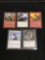 5 Card Lot of Vintage MAGIC THE GATHERING Gold Symbol RARE Cards - UNRESEARCHED