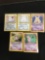 POKEMON MEGA Collection - 5 Holo Holofoil Vintage Trading Card Lot