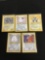 POKEMON MEGA Collection - 5 Holo Holofoil Vintage Trading Card Lot
