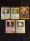 5 Card Lot of Vintage Pokemon HOLOFOIL Cards from Awesome Collection