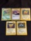 5 Card Lot of Vintage Pokemon HOLOFOIL Cards from Awesome Collection