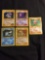 POKEMON MEGA Collection - 5 Holo Holofoil Vintage Trading Card Lot