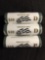 3 UNC United States Denver Mint Washington Quarter Rolls - $30 Face Value