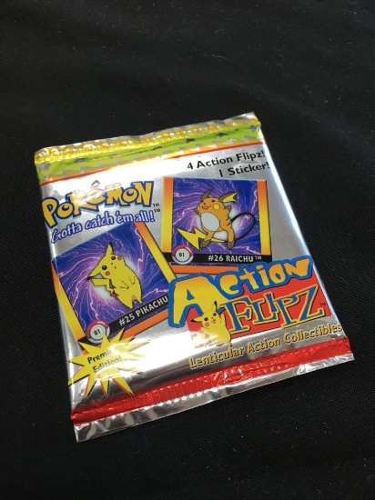 RARE Factory Sealed Pokemon Action Flipz Booster Pack