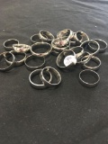 Lot of 25 Brand New Stainless Steel Rings from Pawn Shop