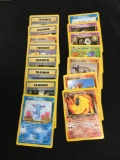 15 Count Lot of Vintage 1st Edition Pokemon Trading Cards from High End Collection