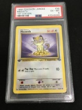 PSA Graded 1999 Pokemon Jungle Meowth 1st Edition #56 EX-MT 6