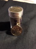 UNC ROLL of 25 United States Presidential Dollar Coins - Andrew Jackson - $25 Face Value