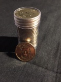 UNC ROLL of 25 United States Presidential Dollar Coins - Zachary Taylor - $25 Face Value