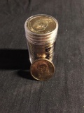 UNC ROLL of 25 United States Presidential Dollar Coins - John Quincy Adams - $25 Face Value