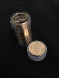 UNC ROLL of 25 United States Presidential Dollar Coins - John Tyler - $25 Face Value