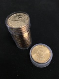 UNC ROLL of 25 United States Presidential Dollar Coins - John Adams - $25 Face Value