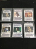 6 Card Lot of Vintage Star Wars Trading Card Game Cards - Luke Skywalker & More! RARE!!