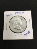 1962 United States Franklin PROOF Silver Half Dollar - 90% Silver Coin from Collection