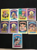 9 Card Lot of Vintage Garbage Pail Kids Cards from SERIES 1 - WOW - Unresearched