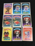 9 Card Lot of Vintage Garbage Pail Kids Cards from SERIES 1 - WOW - Unresearched