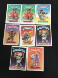 9 Card Lot of Vintage Garbage Pail Kids Cards from SERIES 1 - WOW - Unresearched