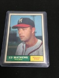 1961 Topps #120 ED MATHEWS Braves Vintage Baseball Card