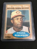 1962 Topps #396 FRANK ROBINSON Reds All-Star Vintage Baseball Card