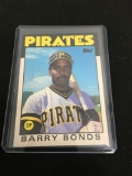 1986 Topps Traded BARRY BONDS Pirates Giants ROOKIE Baseball Card