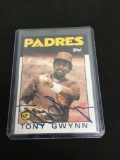 Hand Signed 1986 Topps TONY GWYNN Padres Autographed Baseball Card