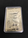 1999 Pokemon Pikachu Gold Plated Trading Card